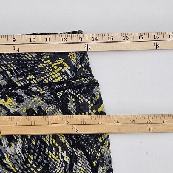 Sweaty Betty Power 7/8 Leggings Yellow Snakeskin Women's Size S Activewear Yoga - Picture 9 of 11